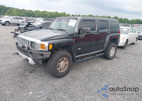 2008 Hummer H3 Suv из США, поврежденный, VIN 5GTEN13E388133782